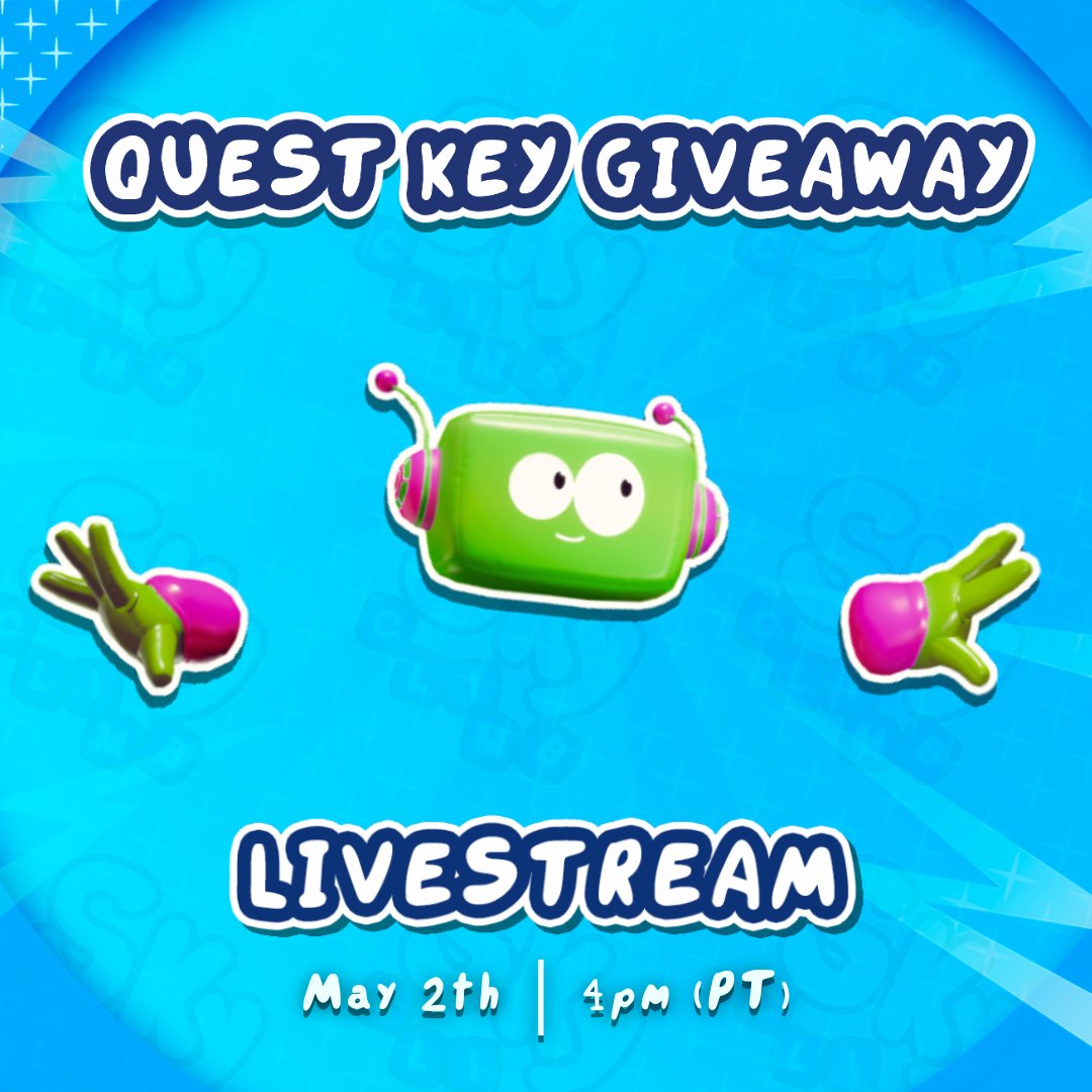 Wait... 25MIN LEFT for the GAME GIVEAWAY?!  😮🎊

Don't miss out on our YouTube Livestream today and enter the Giveaway for a FREE Sky Climb Quest copy!

🔗 youtube.com/watch?v=_Ea-HP…
#VRGames #giveaway #quest2 #quest3