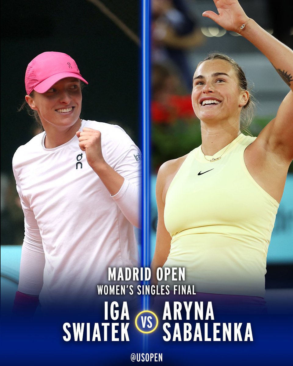 A finals rematch in Madrid. 👀 Will Sabalenka defend her title or is it Swiatek's time?