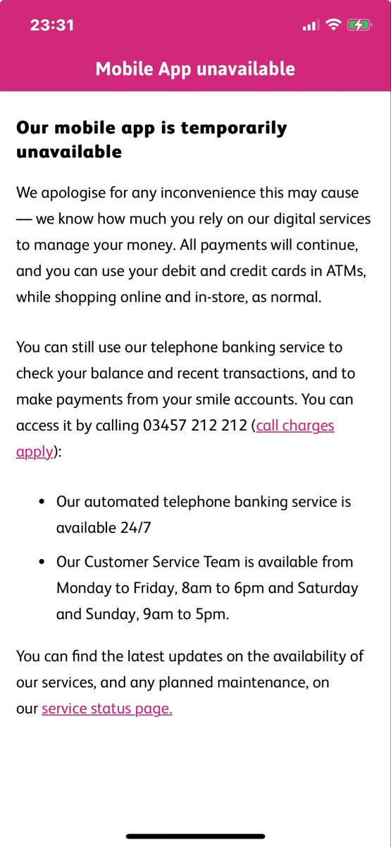 Have you been hacked again? @CooperativeBank No planned maintenance, no notification. Tell us what the problem is please.