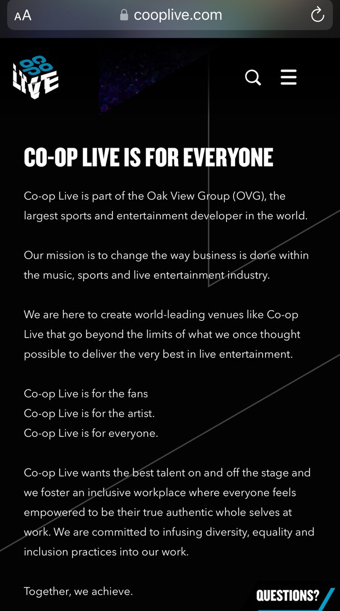 What an absolute PR disaster by the @oakviewgroup & #cityfootballgroup the like of which I’ve never seen,surely a soft opening with a week of FREE events would have been much better than having to cancel everyone’s plan& losing so much money for ordinary people who worked so hard