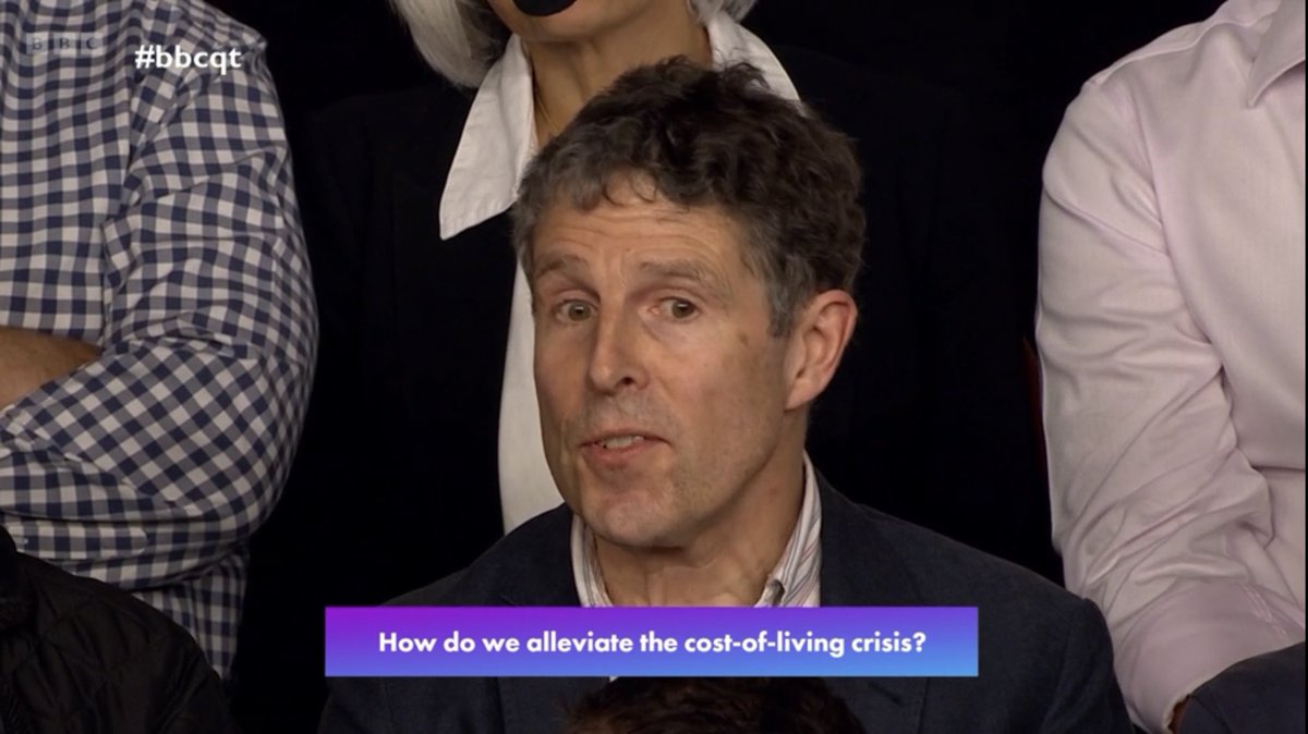 I rather suspect that this chap who would ban retirement completely if he could get away with it, doesn't work on a building site, an oil rig or at the back of a bin lorry.
Utterly disconnected from reality.
#bbcqt