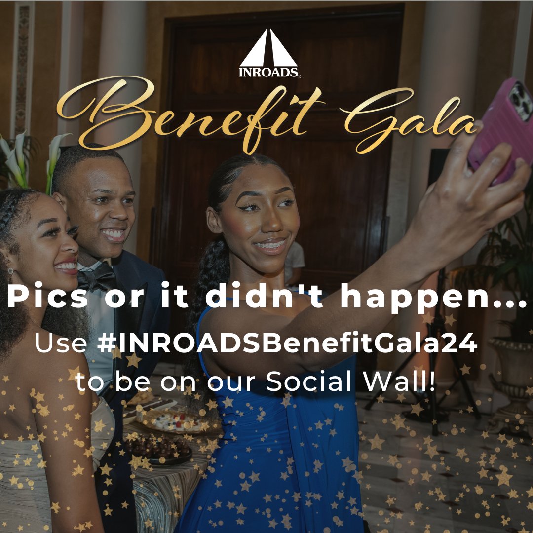 📸 WE ARE SO GLAD YOU ARE HERE! We want to see those outfits! 🤩 🥂 Here's to creating pathways for success and breaking barriers together! #INROADSBenefitGala24 #INROADS #nonprofit