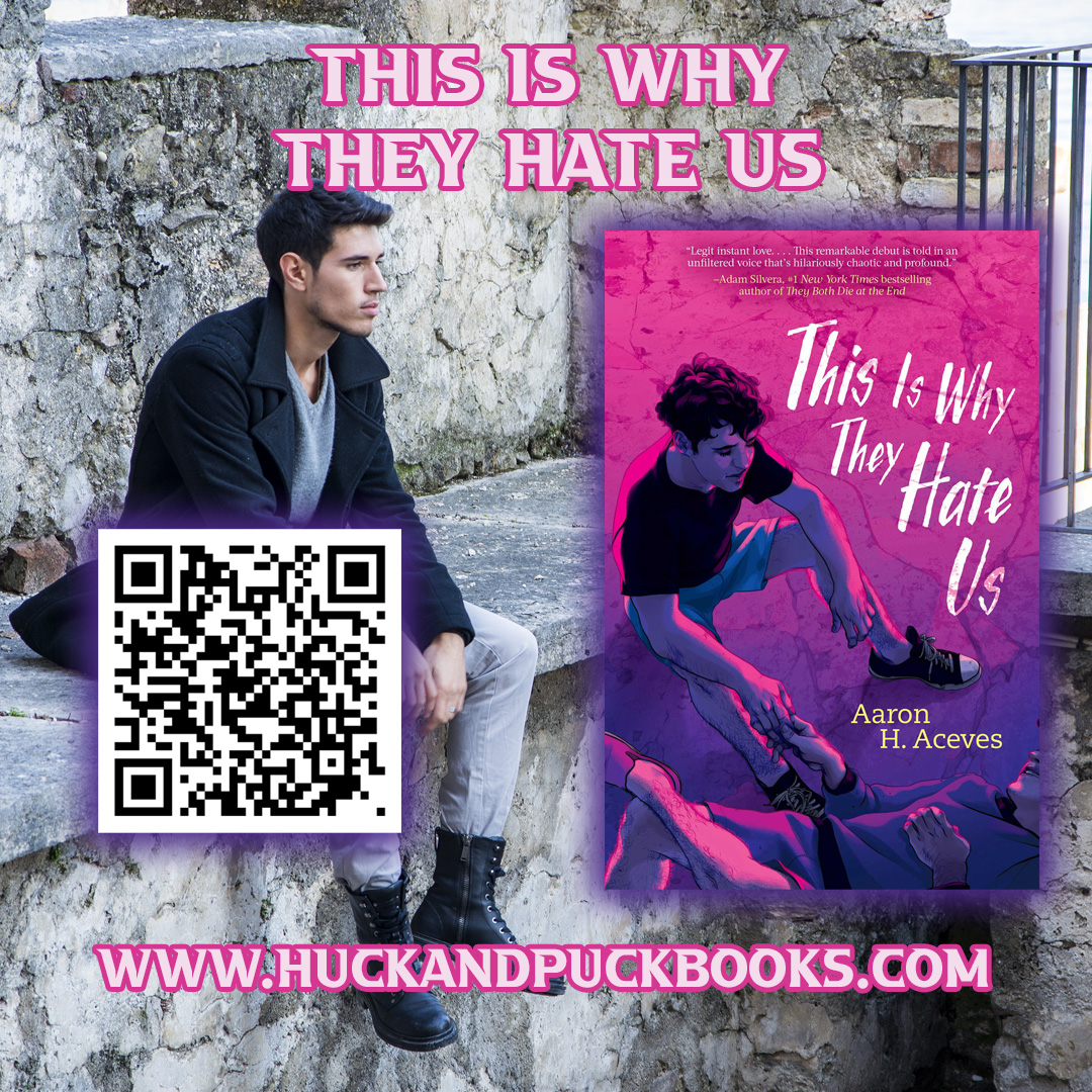 This is Why They Hate Us by Aaron H. Aceves huckandpuckbooks.com/product-page/1… Enrique has one goal this summer--get over his crush by pursuing his other romantic prospects. He soon realizes that getting over one guy by getting under a bunch of others may not have been the best laid plan.