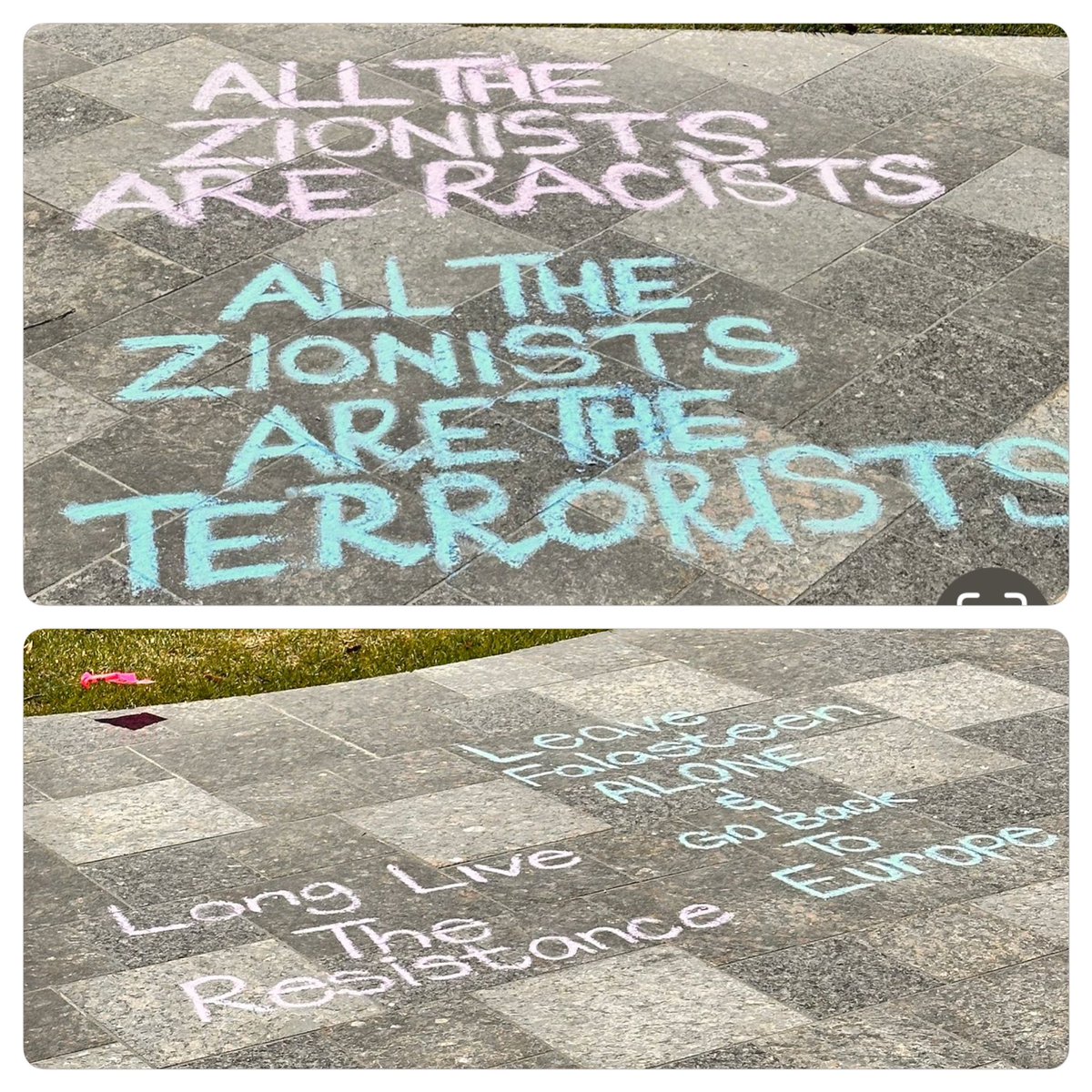 Hmm, so @theJagmeetSingh, this is @UofT, and the messages these 'students' left for #Jewish and Pro-Israel students on campus. Are these really the 'students' you've decided you and the @NDP will support? Sure about that? If so, then shame on you!