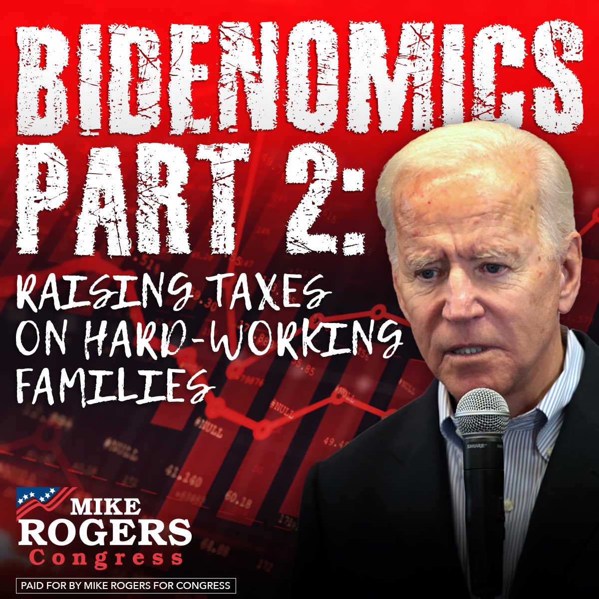 Get ready to pay THOUSANDS more in taxes with another Biden-Harris term. Crooked Joe has made it clear that he will undo the tax cuts that delivered RECORD GROWTH for the middle class if he’s re-elected.  It can’t happen. Our economy will not endure another 4 years of Bidenomics