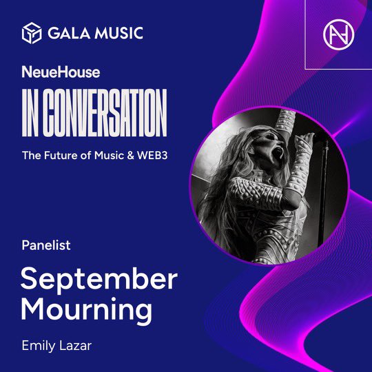 🤘🏻Today at 6pm pst! 
I’m talking music industry, nfts and web 3 ! 

🚨Join us in Venice ca or online with the @GoGalaMusic app!