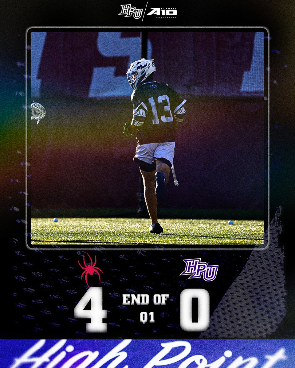 End of the 1st. #GoHPU x #A10MLAX