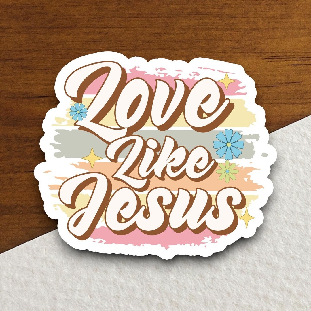 Experience awesomeness! Introducing Love Like Jesus sticker, Christian stickers, planner stickers, laptop decal, bible journaling, faith sticker, Christian, Tumbler Sticker, available now at an amazing price of $2.69
#Christian #MotivationalQuotes #ChristianGifts #LaptopDecal #…