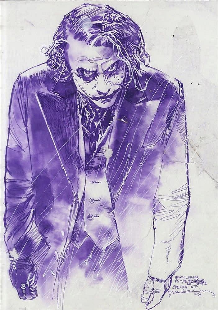 Joker
By Bill Sienkiewicz  @sinKEVitch billsienkiewiczart.com 
instagram.com/billsienkiewic…
#Joker #BillSienkiewicz