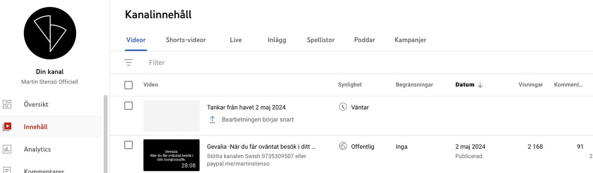 Jag får förmodligen tacka för den tid jag fick som Youtubestjärna!