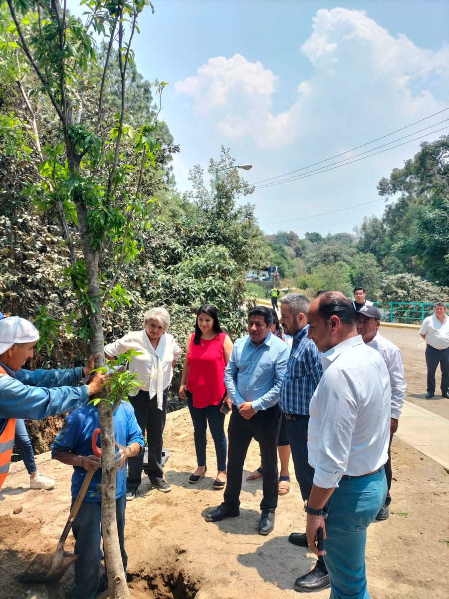 #Información|🗣️ Gracias al trabajo conjunto entre sociedad y gobierno, hoy la avenida Cuauhtémoc en la junta auxiliar de San Miguel Canoa ya está adoquinada y abierta a la circulación.