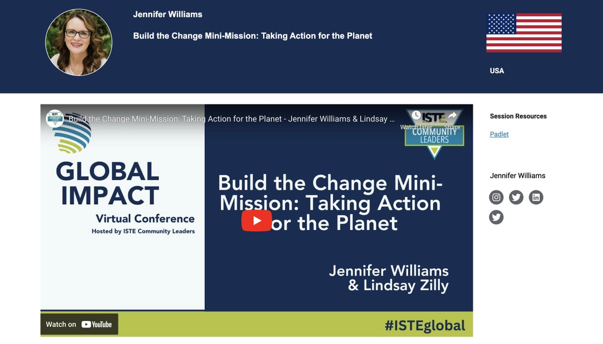 🌎Explore more sessions from #ISTEGlobal Impact Conference with @JenWilliams and @Lindsay_Zilly! Register now for complete access to all our engaging sessions. 🎥Watch it here: bit.ly/ISTEglobal02 📌 Join us: bit.ly/Global-Impact-… #ISTELive #globalimpact