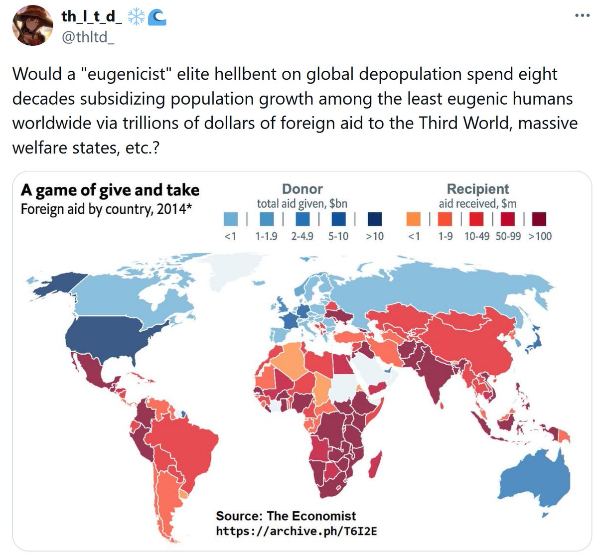 Depopulation is not part of the agenda.