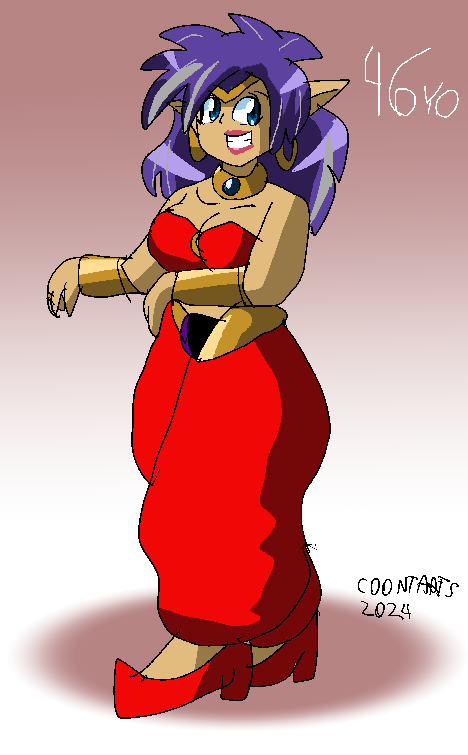 When Shantae is 46 She still has a son She is still married to Bolo And her daughter will be a teenager All of this is a story that takes place 30 years in the future of the Shantae Series #Shantae #milf #motherhood #future #30yearslater