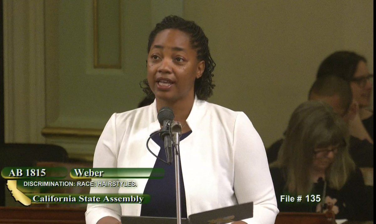 Discrimination takes place systemically within schools, the work place and on the sports field. I am proud to announce that AB 1815 has passed on the Assembly Floor today and will expand the original CROWN Act to include an amateur sports orgs or youth sports orgs.