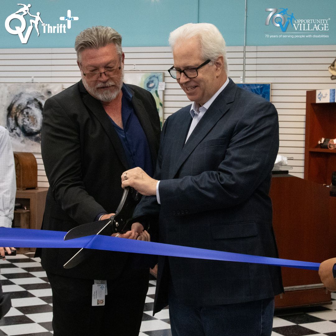 Every business, every smile and every success fuels our mission of empowering, employing and serving people with disabilities. Thank you to everyone who joined us this morning for the grand opening of #OVThriftPlus! l8r.it/PsmV #OpportunityVillage #LasVegas