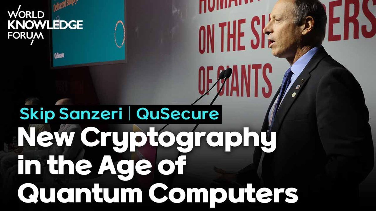 Skip Sanzeri, Co-founder & COO at QuSecure at the World Knowledge forum - Talking about new cryptography in the age of quantum computers. Watch the full video on YouTube - youtube.com/watch?v=xupyhE…