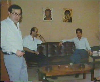 Dr. Samir Geagea, President Amine Gemayel, and Karim Pakradouni, 1986.