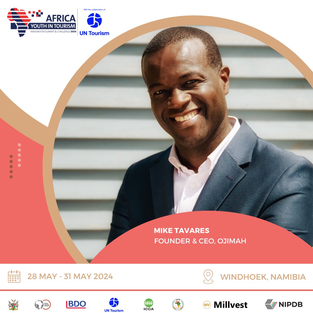 Mike Tavares Founder & CEO, Ojimah will be part of this years Youth in Tourism Innovation Summit guest speaker panel .
Register now:bit.ly/AYTIS2024
#AYTIS2024 #AYITISC24 #AfricanTourism #TourismInnovators #TravelTech