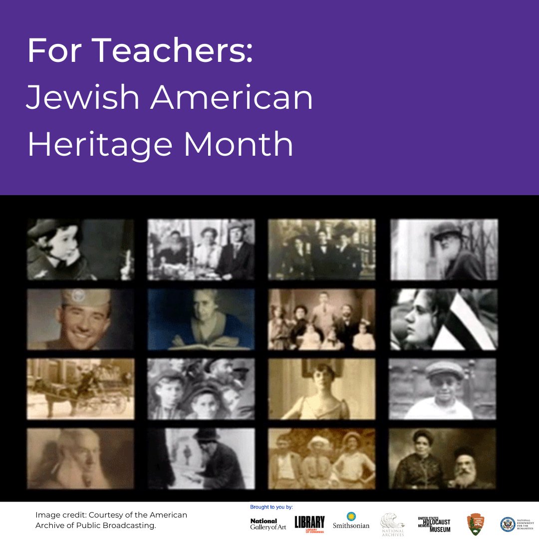 SEALedEquity's tweet image. 🟦 Help students learn about Jewish American history during the heritage month in May, and beyond!

Browse ready-to-use lesson plans, student activities, collection guides and research aids from @librarycongress: bit.ly/40WWGIB 

#JewishAmerican #EducatorResource