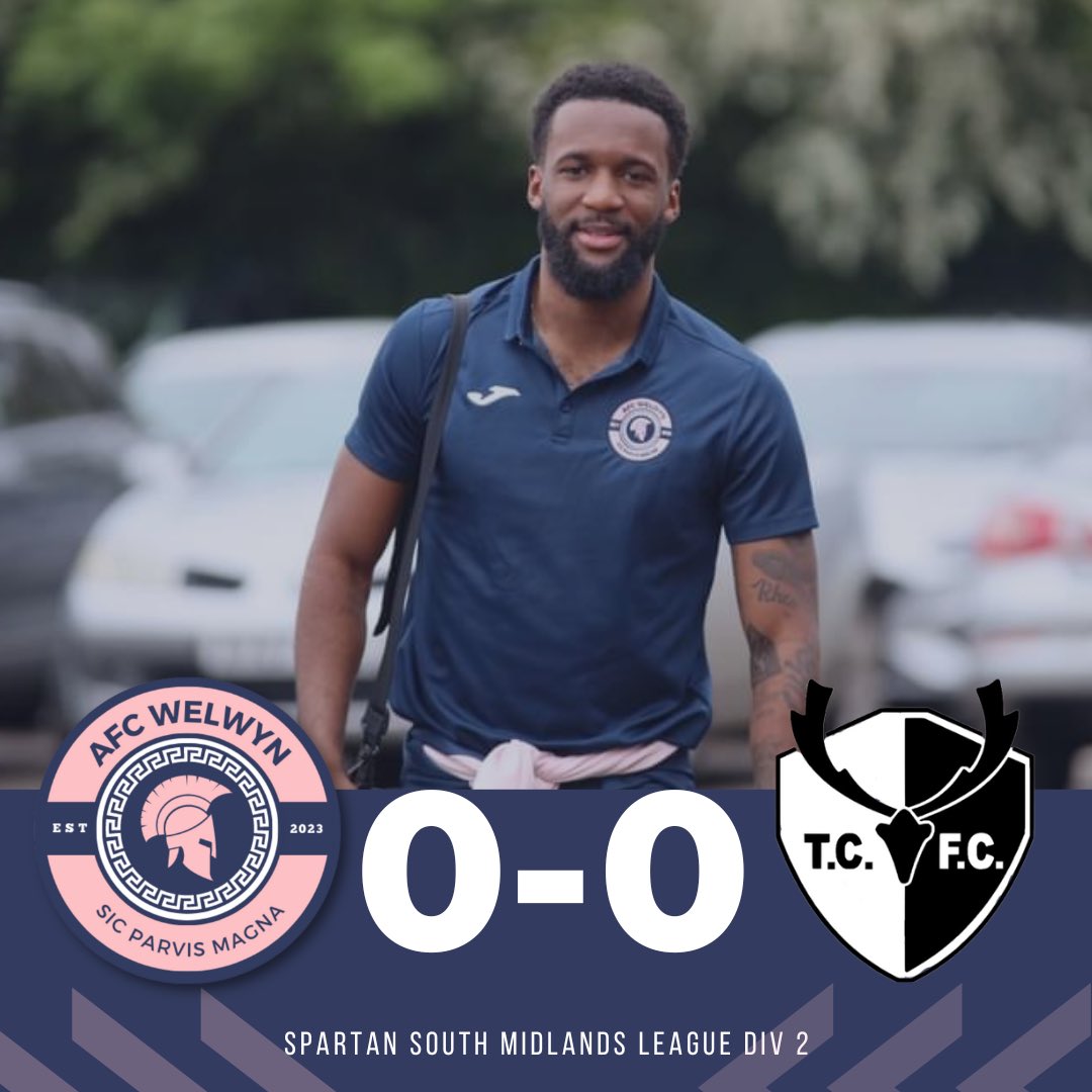 ⚽️FINAL SCORE⚽️

AFC Welwyn 0️⃣ - 0️⃣ Tring Corinthians FC

It wasn’t our night tonight to lift the trophy, the boys dug deep but just couldn’t secure a win. 

Our MOTM tonight was Devonté Simms, great performance tonight Dev 👏🏽👏🏽👏🏽

On to the next…#uptheromans💪