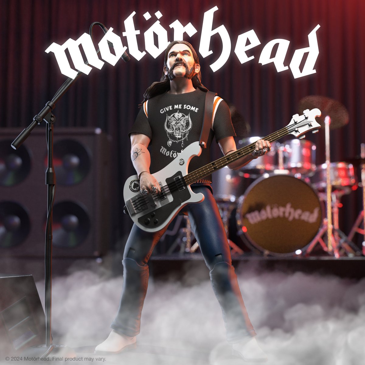 These latest Motörhead ULTIMATES Lemmy figure is inspired by the legendary rocker’s look on the band’s epic 1981 European Tour. Available to pre-order now: bit.ly/4cTfkrN #Super7