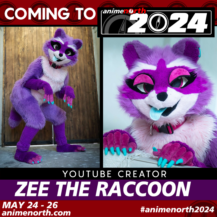 #GuestAlert

We are excited to announce that YouTube creator Zee the Raccoon (@zeekayart) will be joining us for #AnimeNorth2024 - May 24 to 26 in Toronto!

For more info and tickets, go to animenorth.com