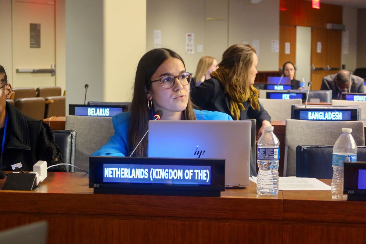 Yesterday I had the honor of delivering the statement at the General Debate of the #CPD #ICPD30 🇺🇳 📣 I highlighted the importance of tackling misinformation online, the need for CSE, also in humanitarian settings, and the outcomes of the #GlobalYouthDialogue 📣