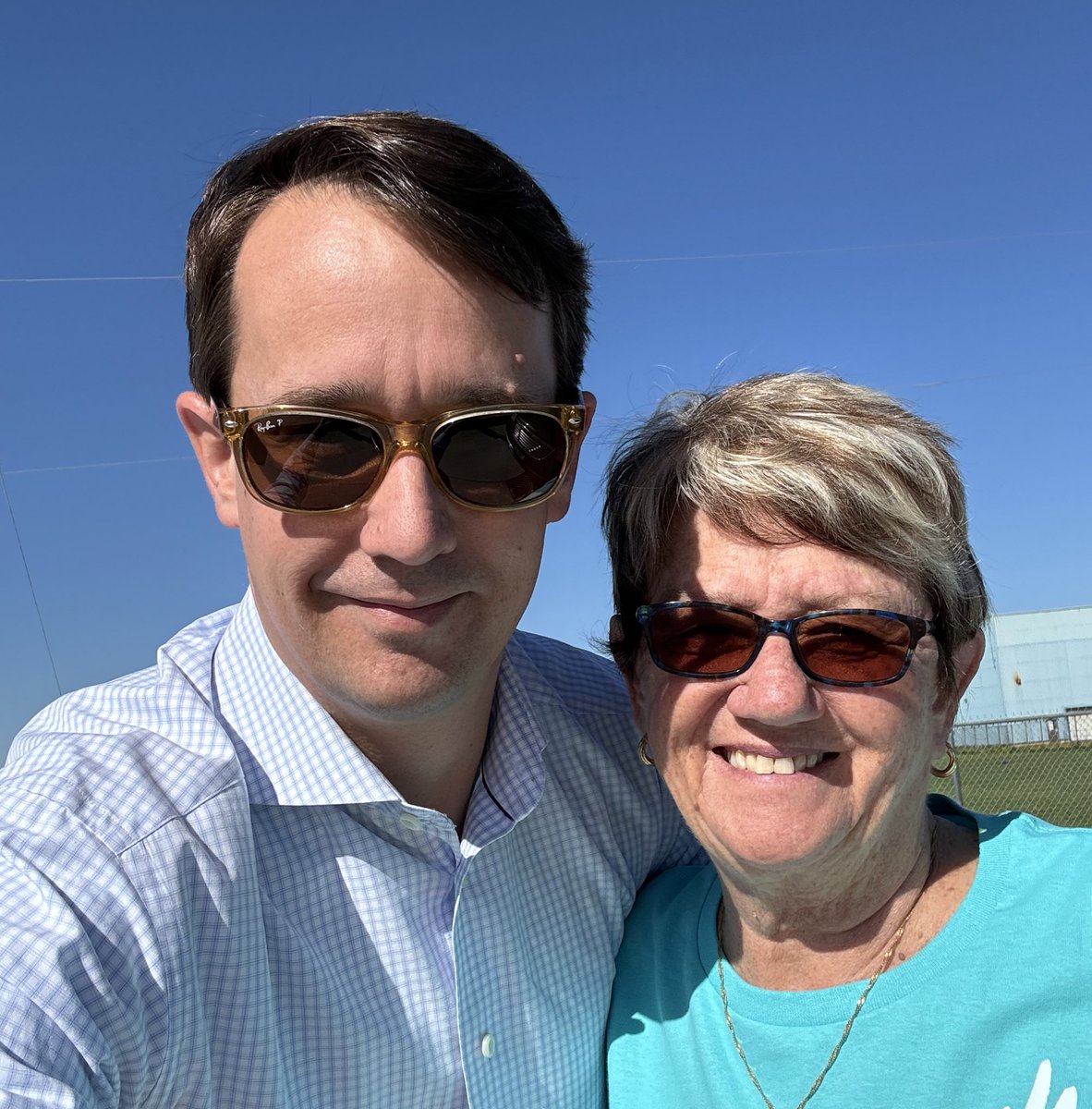 Working right up until 9pm in Lambton-Kent-Middlesex for @spinsonneaultpc and @fordnation with family and supporters. This was always one of my biggest supporters (aka Mom). ☑️