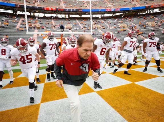 It does beg the question… Can DeBoer own LSU and Tennessee on the road like Saban did?

The deed to the grounds of Death Valley and Rocky Top are still in Nick Saban’s possession:

In Death Valley:
• 6-2 record
• 2 wins by 3 poss. or more
• Largest loss was 24-21

In Rocky…