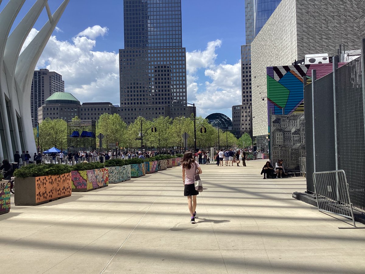Louise near the World Trade Centre, 1 May 2024