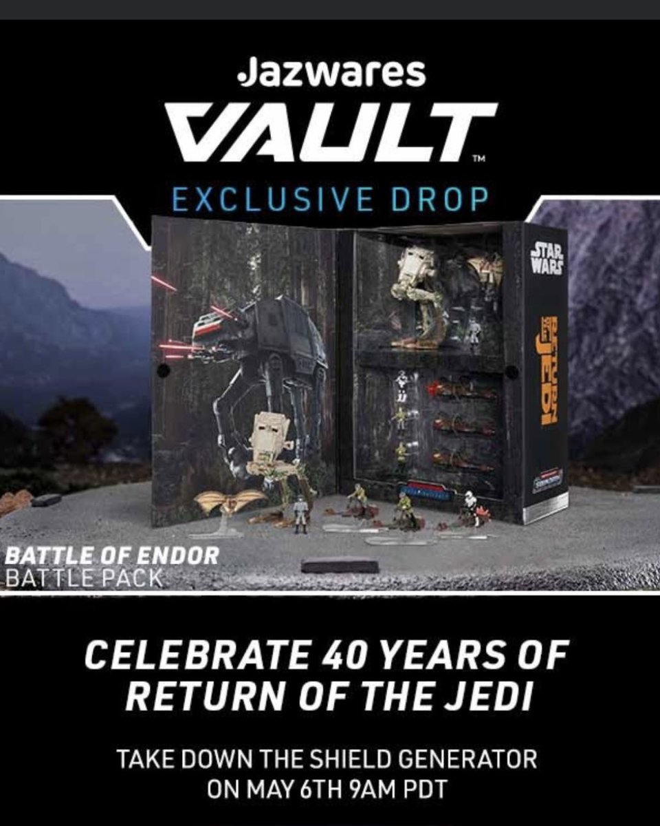 Here’s a look inside the @JazwaresVault Endor Battle Pack coming Monday.