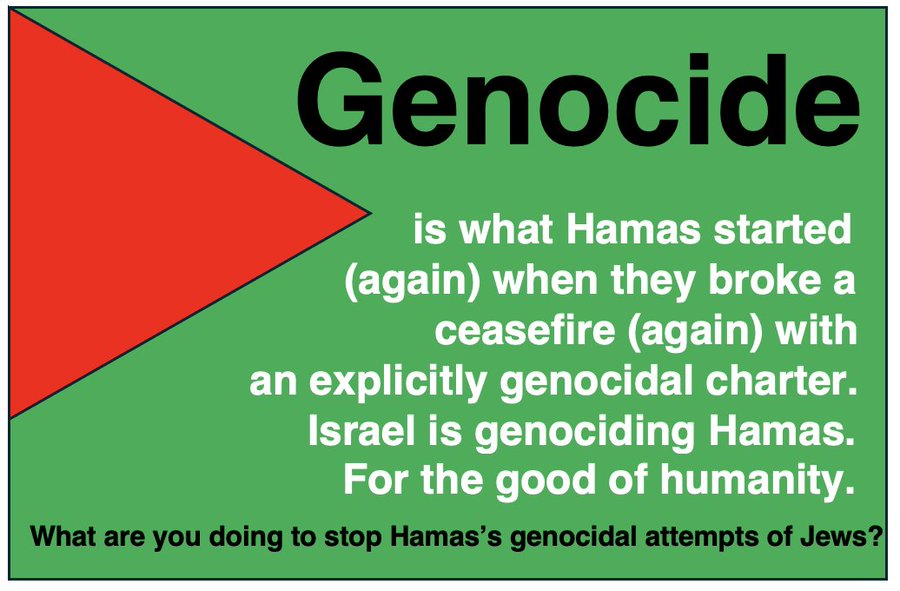 Yes, every westerner should oppose #terrorist genocide #blameHAMAS