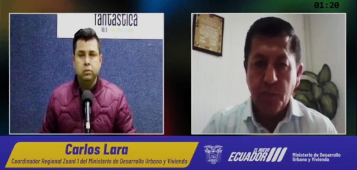 ViviendaEc's tweet photo. En entrevista con Radio Fantástica y Canal 7 TV Carchi, Carlos Lara, coordinador regional #Zonal1 del #Miduvi, informó a la ciudadanía sobre:
🏘️ Programa de vivienda #MiLindaCasa
🏗️ Materiales de construcción con #IVA al 5%.
Entrevista completa 👉https://t.co/4b8jNDLKJO https://t.co/lVewWAVNHv