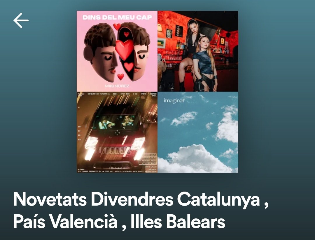 Les millors novetats en català d'aquesta setmana ja les teniu a la playlist open.spotify.com/playlist/2Rqh9… Cançons de @mikinunez #ayryn #cloe @alizzzmusic @Renaldoiclara @guillemromatort #jojetimariaribot @FerranPalau @SDP509 @rokobanana ...