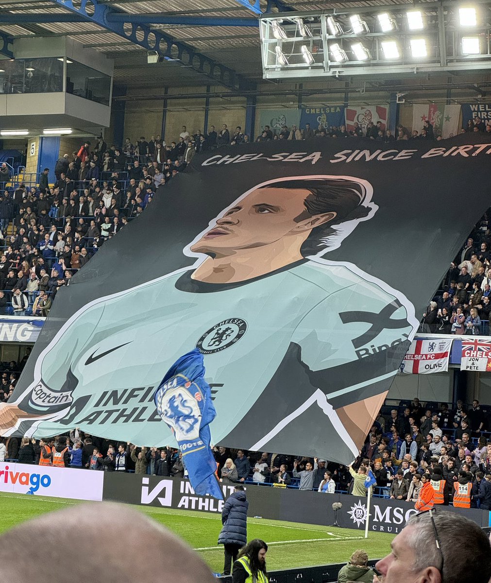 Conor Gallagher’s banner at Stamford Bridge tonight… 📸