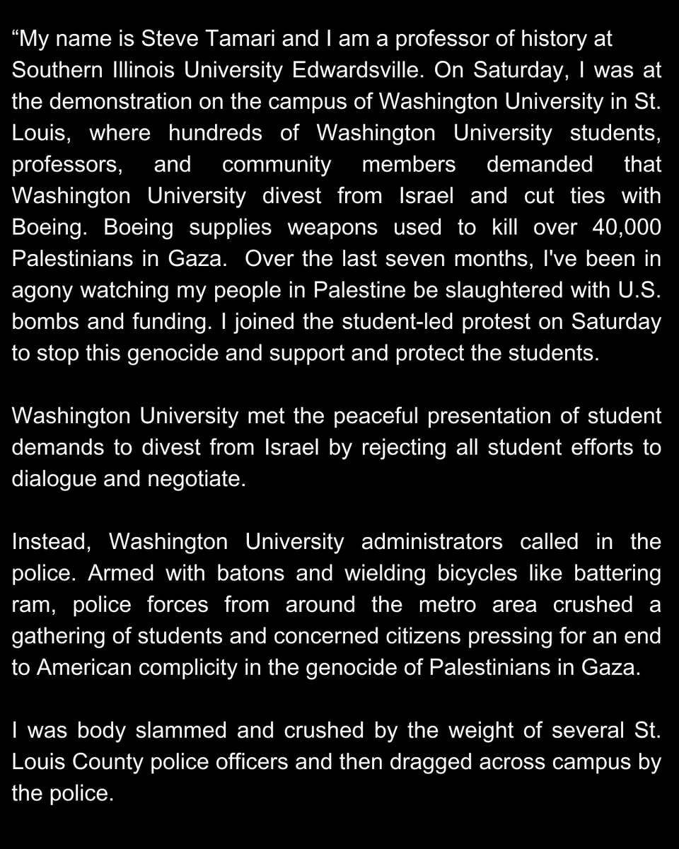 SandraTamari1's tweet image. My husband, Prof. Steve Tamari, is out of the hospital. He will need surgery on his hand, and he is in pain from nine broken ribs. We are asking for time to rest and heal. We will not be taking media interviews at this time. Here is Steve&apos;s statement and ways you can support.