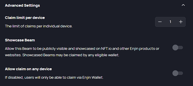 What a great work by @enjin and @nft_io !! with these beam claim conditions and NFT Holder list viewer , we creators could maximized the potential of interacting with the community!! LFG !! Great job Enjineers!! #EnjinPH #FuelTheEnjin