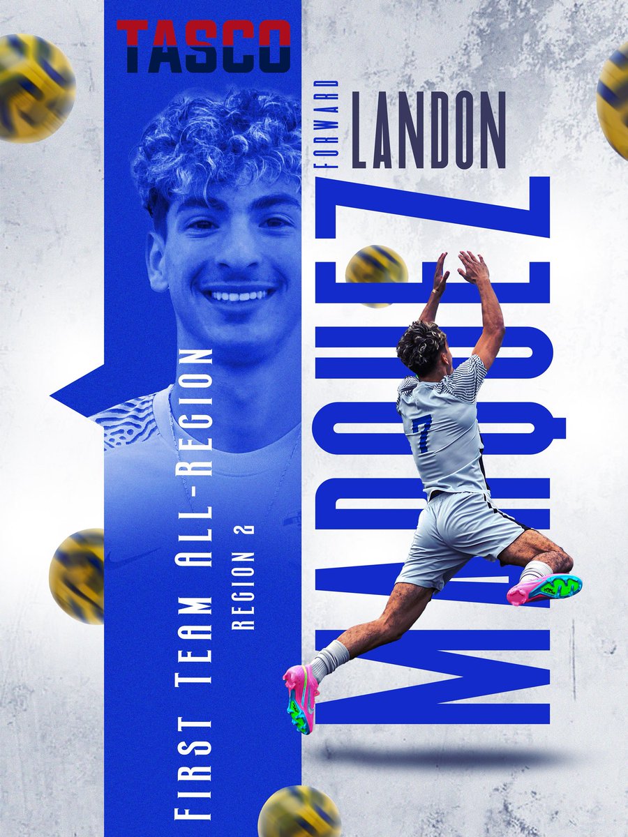 SHS Raider Soccer (@shsraidersoccer) on Twitter photo Congratulations Landon Marquez de la Plata for being selected by TASCO as 1st Team All-Region Forward. Absolute stud and well deserved recognition! #D2W #HWPO
<a href="/Sunnyvale_HS/">Sunnyvale High School</a> <a href="/SunnyvaleISD/">Sunnyvale ISD</a> <a href="/SVRaiderBooster/">SHS Raider Booster</a> <a href="/tascosoccer/">TASCO</a> <a href="/LethalSoccer/">Coach Duque</a> <a href="/Landonmdlp7/">Landon Marquez de la Plata</a> Congratulations Landon Marquez de la Plata for being selected by TASCO as 1st Team All-Region Forward. Absolute stud and well deserved recognition! #D2W #HWPO
<a href="/Sunnyvale_HS/">Sunnyvale High School</a> <a href="/SunnyvaleISD/">Sunnyvale ISD</a> <a href="/SVRaiderBooster/">SHS Raider Booster</a> <a href="/tascosoccer/">TASCO</a> <a href="/LethalSoccer/">Coach Duque</a> <a href="/Landonmdlp7/">Landon Marquez de la Plata</a>