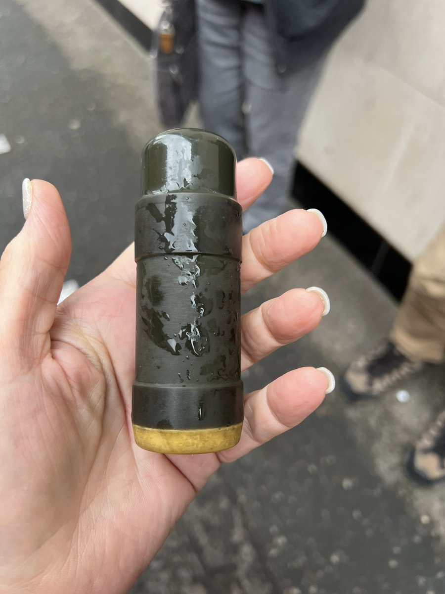 @csd In case you’ve never seen one, this is a rubber bullet, our driver in Belfast for the Troubles tour had one. They will fuck you up