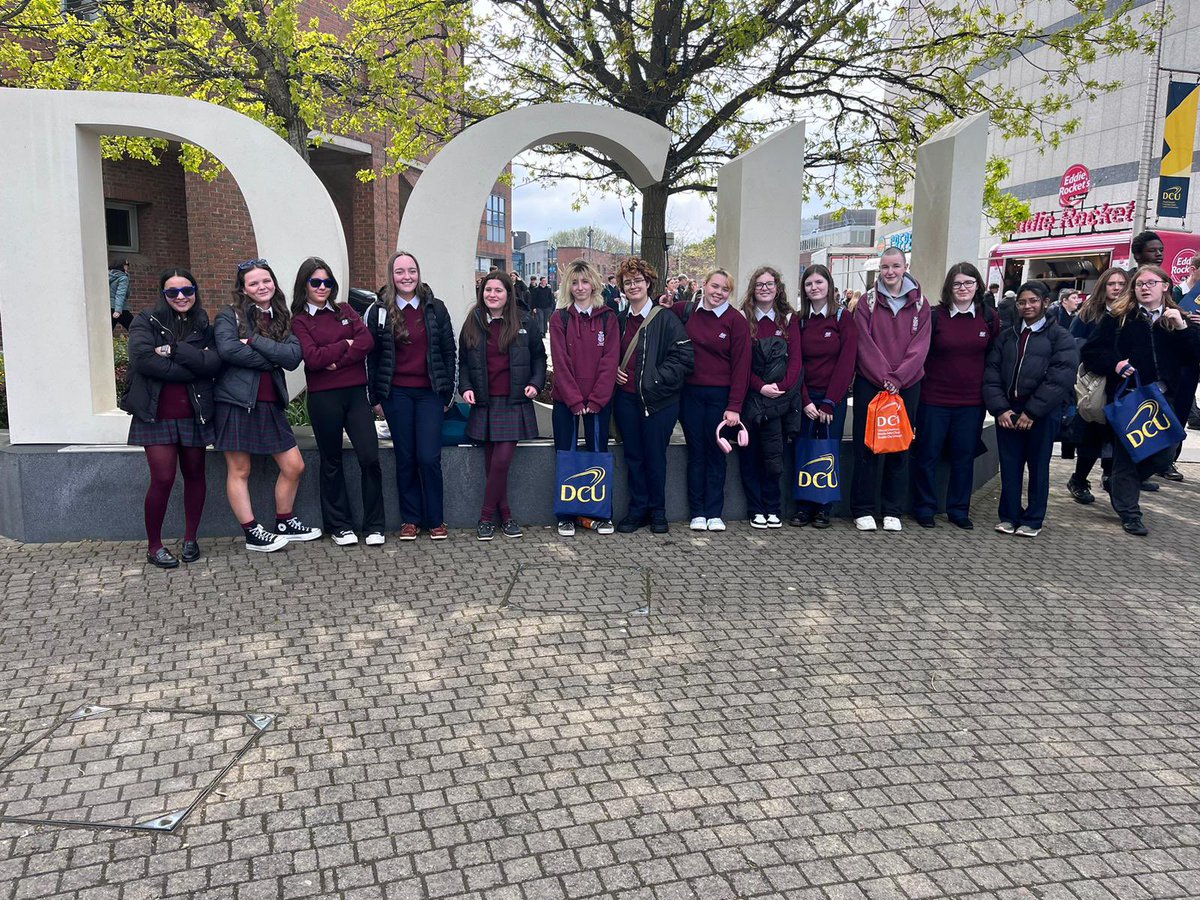 Our TY students travelled to DCU today for the annual TY Open day. Students got the opportunity to attend talks about all the 3rd level courses offered by DCU and much more.