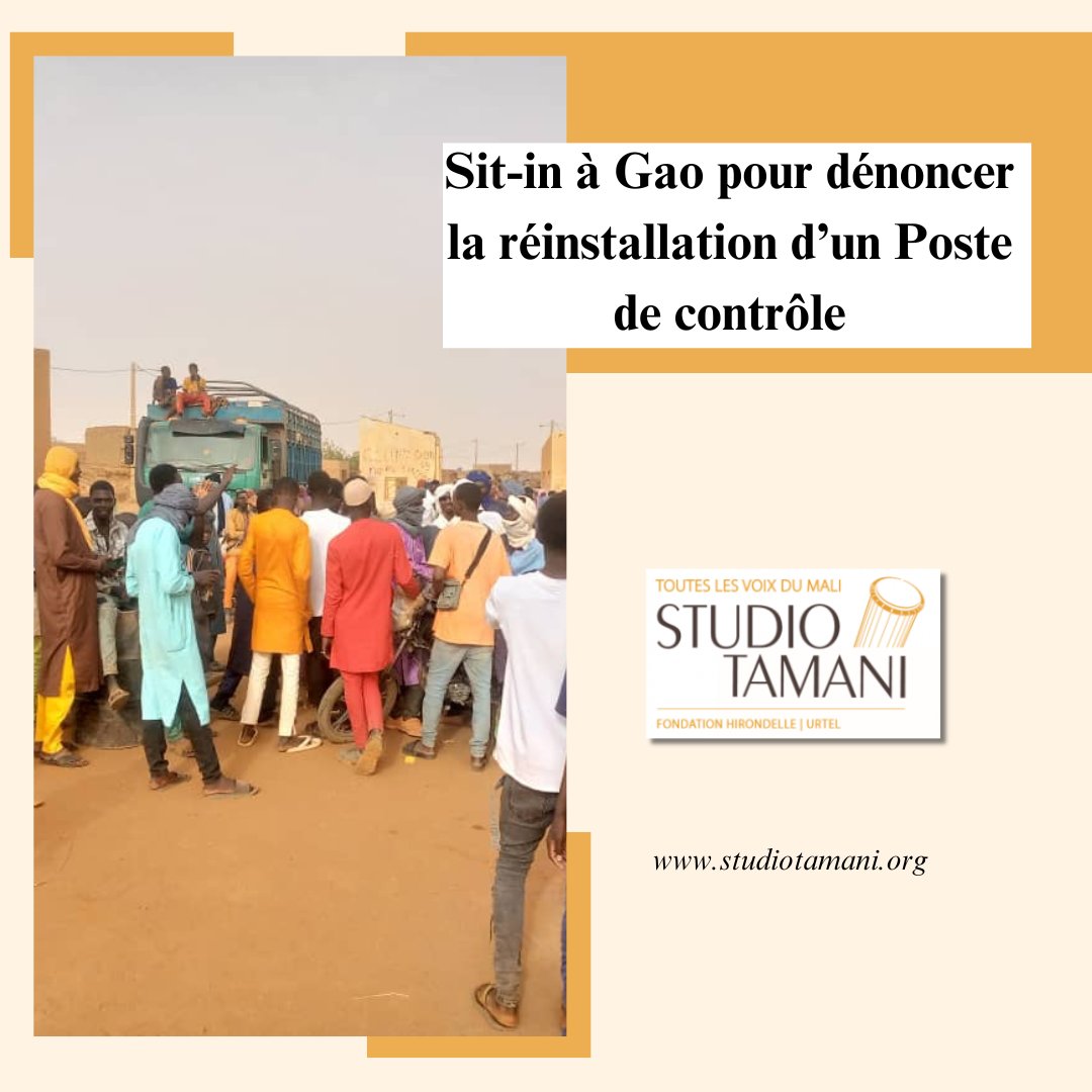 #Mali 🇲🇱 Les populations du village de Kadji dans la Commune de Gounzoureye, région de #Gao ont organisé ce matin (2/05/2024) un #Sit_in au niveau du Poste de Wabaria. L’objectif, selon les organisateurs, est de... 𝑳𝙞𝒓𝙚 𝙡𝒂 𝒔𝙪𝒊𝙩𝒆 𝒔𝙪𝒓 📖 👉 shorturl.at/celu2