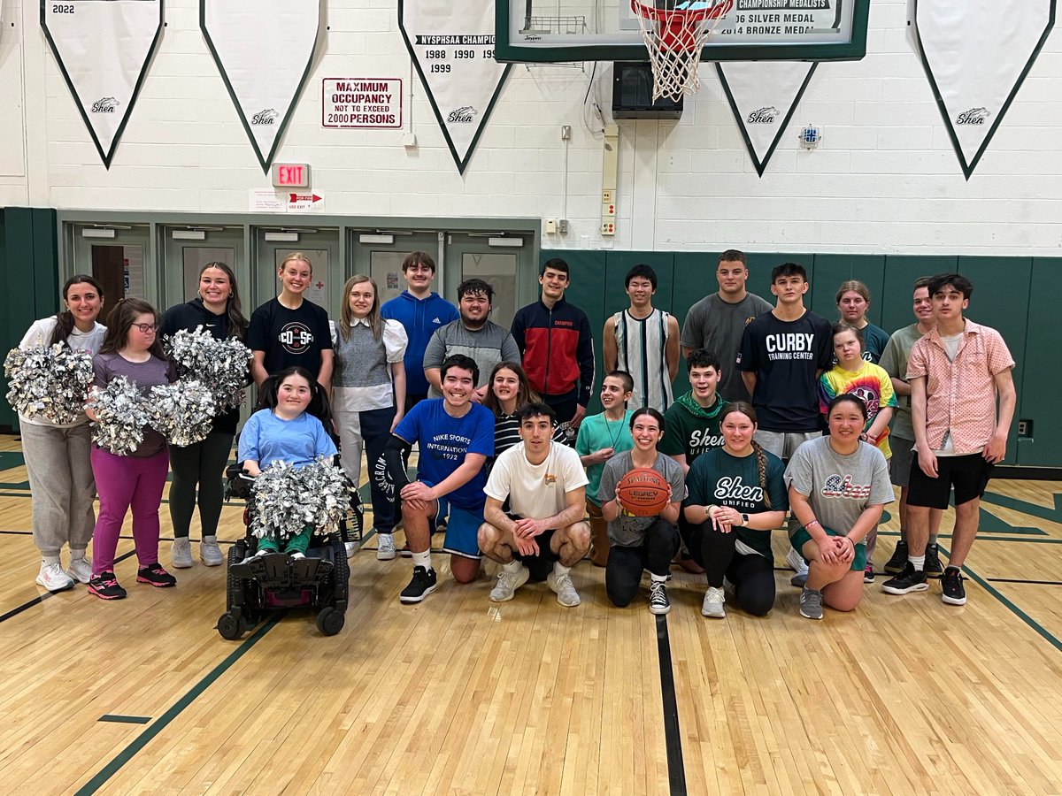 It's GAME DAY! Come on down to the HSE Main Gym today at 4:15 to watch the much anticipated tip off to our 2024 season! #inclusion #hoops #cheer #shenpride @shenathletics @galadore @UnifiedSportsNY