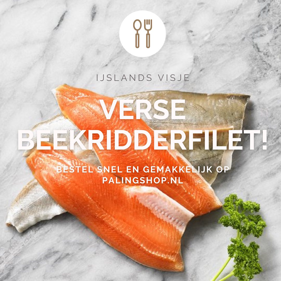 Onze heerlijke Beekridderfilet is weer vers op voorraad! Bestel online of bezoek onze winkel om te genieten van dit IJslandse visje dat op is gegroeid in gletsjer water. We roken de beekridder overigens ook ambachtelijk koud! #Beekridder #Palingshop #Dilvis #arcticchar