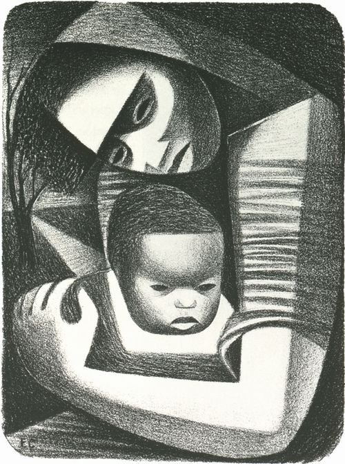 Elizabeth Catlett, Mother and Child, 1944 #womensart