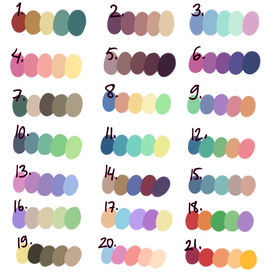been looking through old art to find inspiration and i found some old tumblr era colour palette challenges that i used to love doing! so let's see if this might get my creative juices flowing again... (palette by me, also note you need a pose ref!)