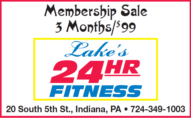 Limited time sale at Lake’s 24HR Fitness. New members only. Single membership $99 for three months. Sale ends 5/31/24. #Membershipsale #IndianaPA #IUP #Gym #Fitness #Healthclub #FitnessCenter #BestGym #BestGyminIndiana #jointoday #Limitedtime #NumberoneGym #Weightlose #jointoday