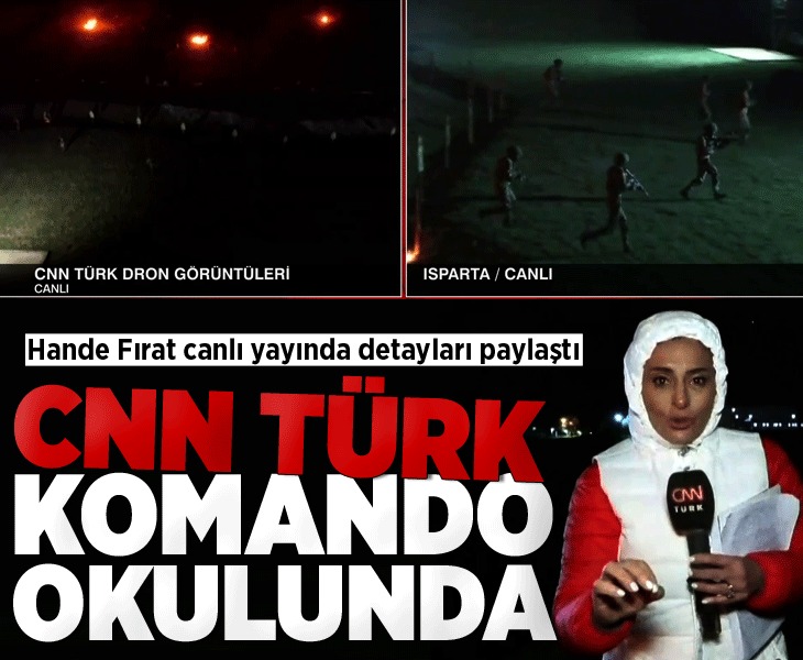 Hürriyet Gazetesi Ankara Temsilcisi Hande Fırat Isparta'da komando okulunda. 🎥Yapılan eğitimin görüntüleri CNN Türk ekranlarında canlı canlı yayınlandı milliyet.com.tr/gundem/son-dak…