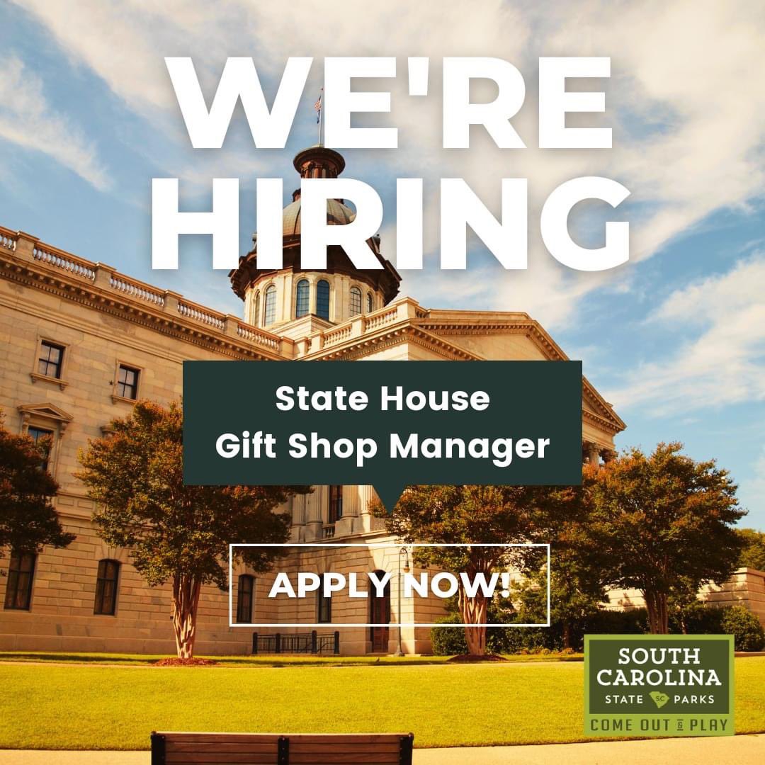 JOIN OUR TEAM! We're looking for a State House Gift Shop Manager! More info, and apply online, here 🔗 brnw.ch/21wJpkU