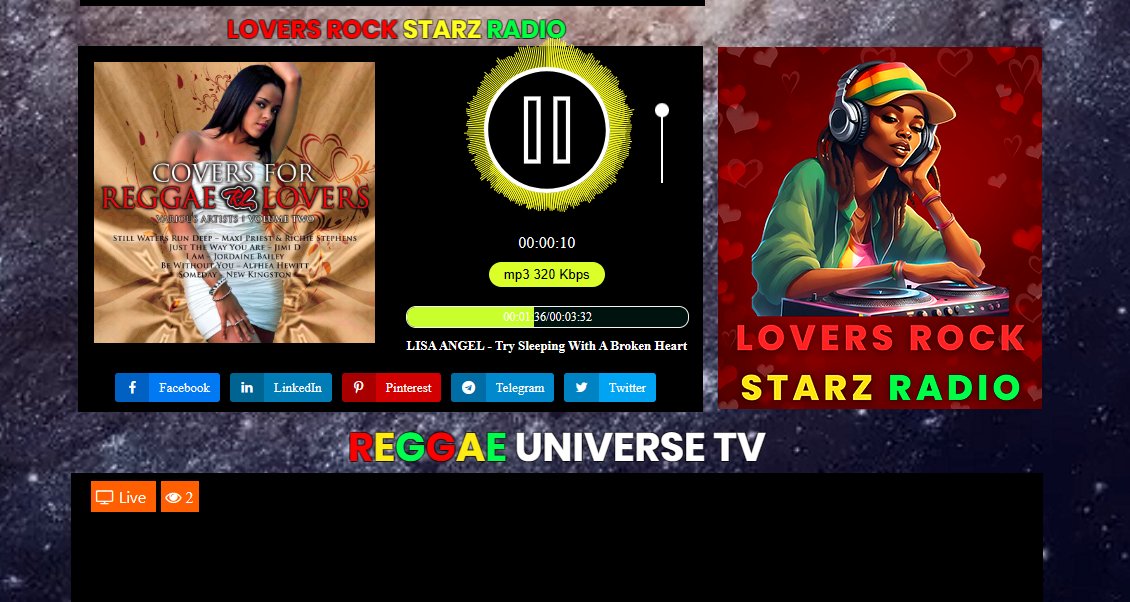 Radio Lovers Rock Starz
🔊 Reproduciendo ahora ⏯ LISA ANGEL-Try Sleeping With A Broken Heart @ reggae-universe.com/#LoverRockStar… @ReggaeStarz_RSR @savedancehall @reggaeunivrse @reggaeunrecords @reggaeunivrsetv #Reggae #soca #dancehall #loversrock #afrobeat #Jamaican #Dub #ReggaeUniverso🌍